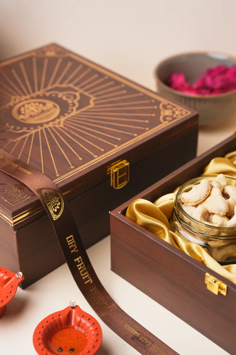 MDF 4-Jar Gift Box Wooden Heritage thumb 3