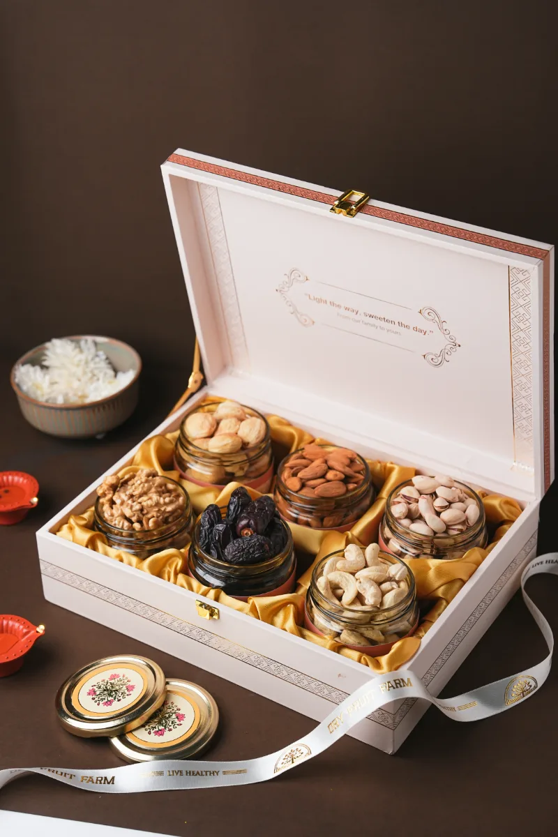 MDF 6-JAR Gift Box White thumb 2