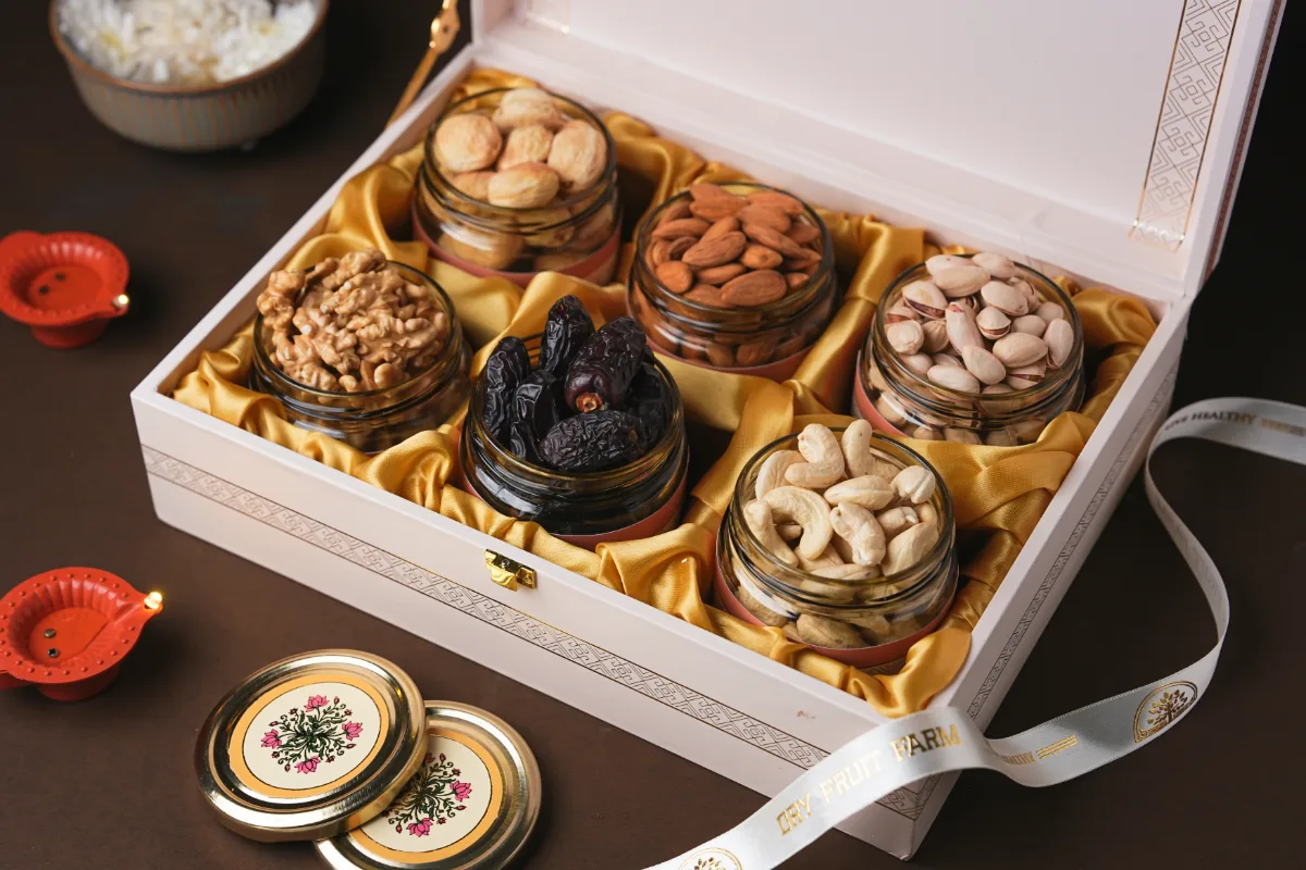 MDF 6-JAR Gift Box White thumb 3
