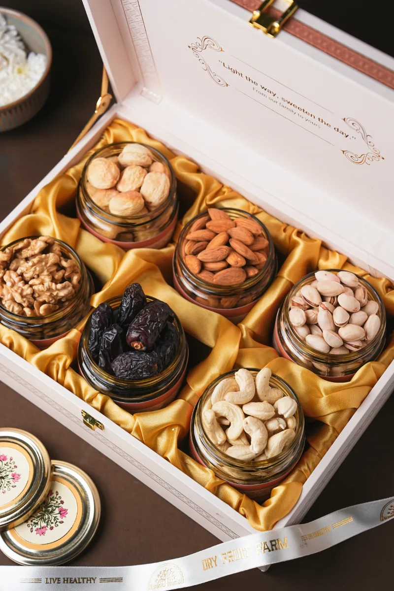 MDF 6-JAR Gift Box White thumb 4